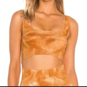 Free People Women's Orange Crop Top